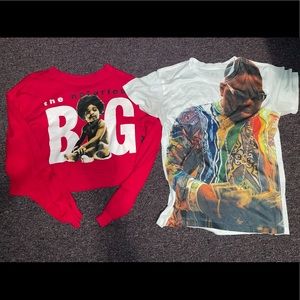 Notorious BIG Biggie Smalls sweatshirt tee shirt lot bundle Christopher Wallace